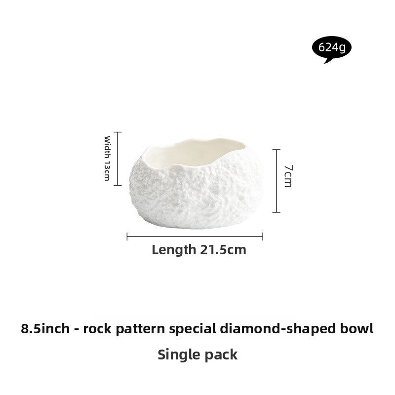 Rock Pattern Denier Ceramic Bowl - Crisp Habitat
