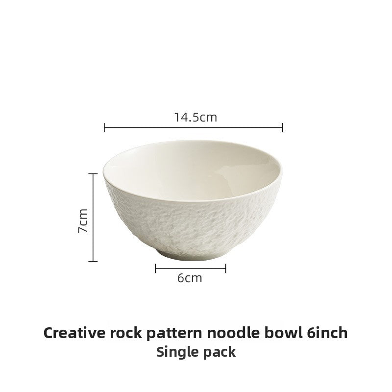 Rock Pattern Ceramic Bowls - Crisp Habitat