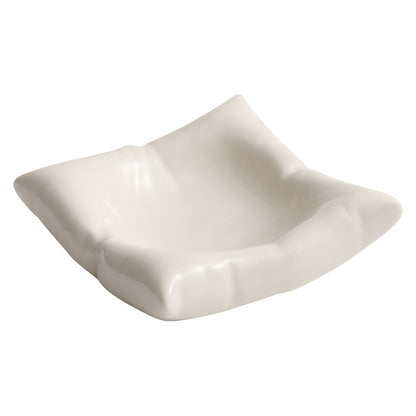 Square Ceramic Dinner Plates - Crisp Habitat