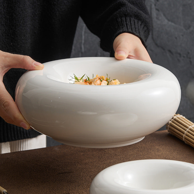 White Ceramic Insulation Plate - Crisp Habitat