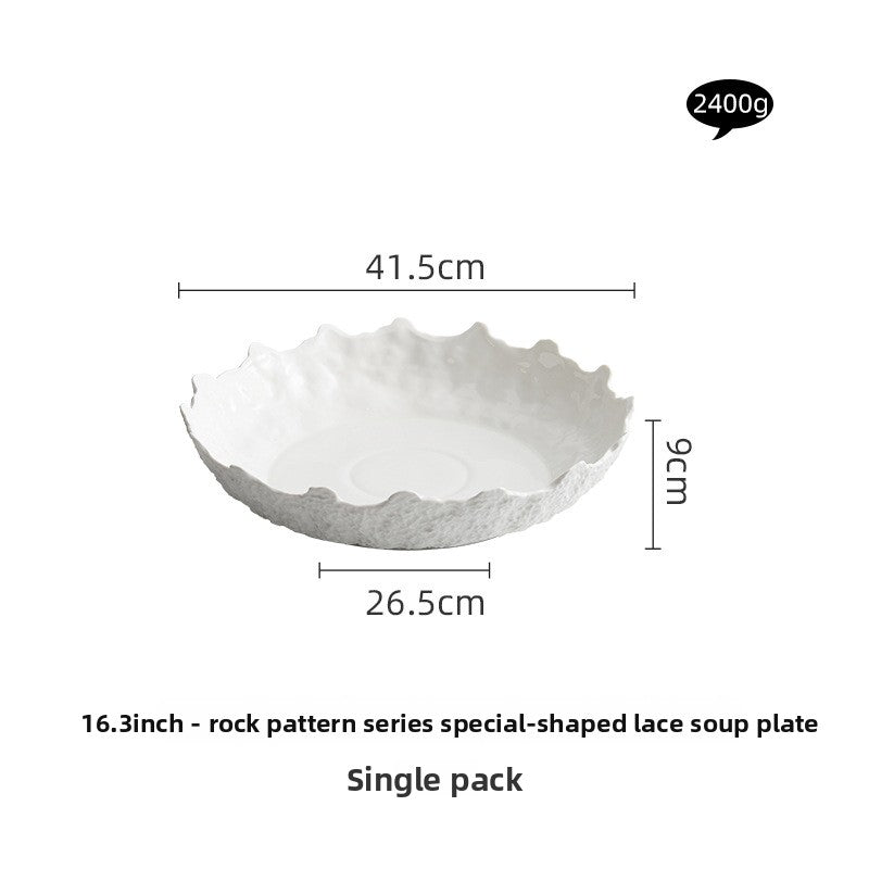 Rock Pattern Ceramic Bowl - Crisp Habitat