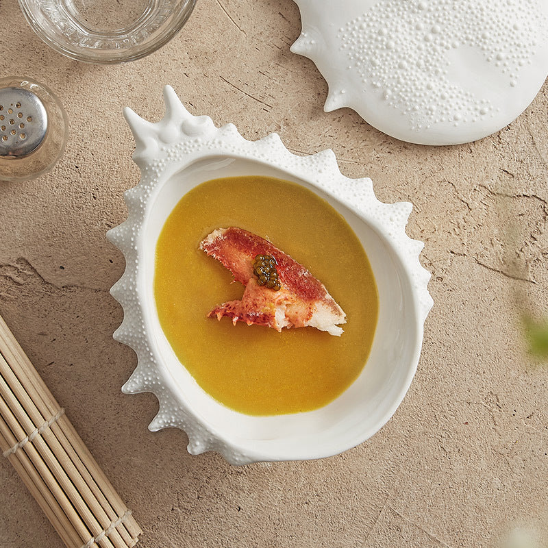 Creative Crab-shaped Ceramic Soup Bowl / Noodle Bowl for Hotels and Restaurants - Crisp Habitat
