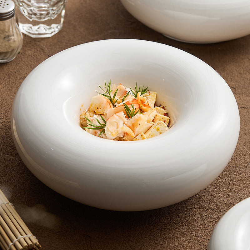 White Ceramic Insulation Plate - Crisp Habitat