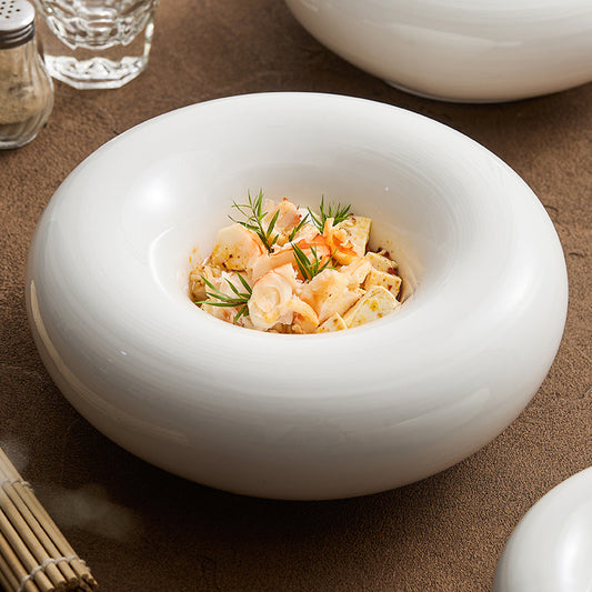 White Ceramic Insulation Plate - Crisp Habitat