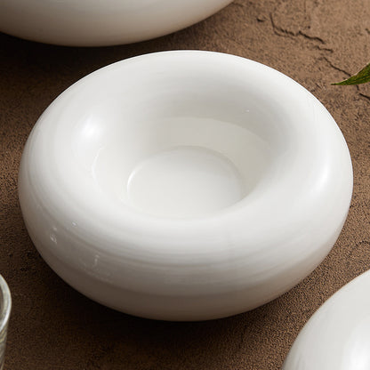 White Ceramic Insulation Plate - Crisp Habitat