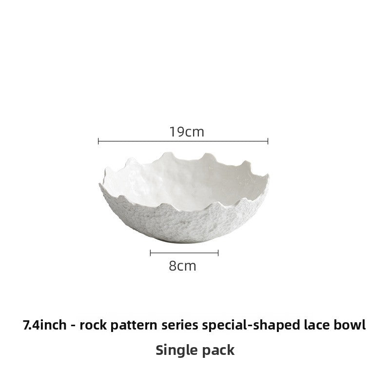 Rock Pattern Ceramic Bowl - Crisp Habitat