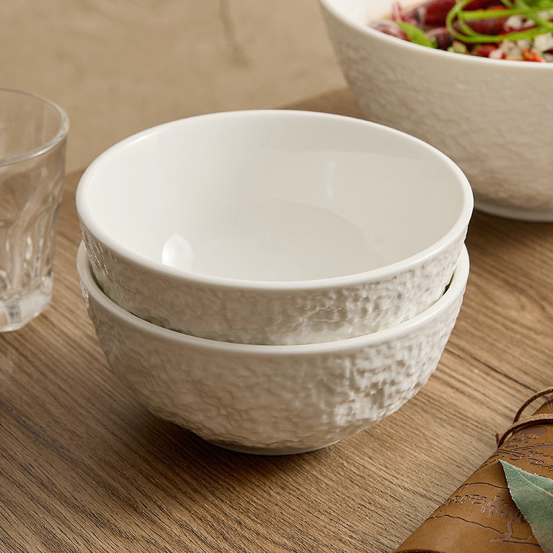 Rock Pattern Ceramic Bowls - Crisp Habitat