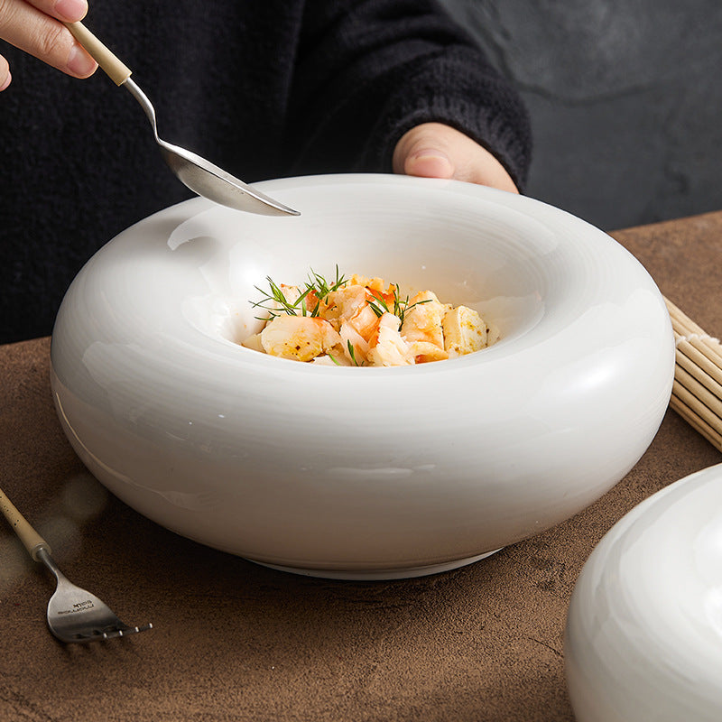 White Ceramic Insulation Plate - Crisp Habitat