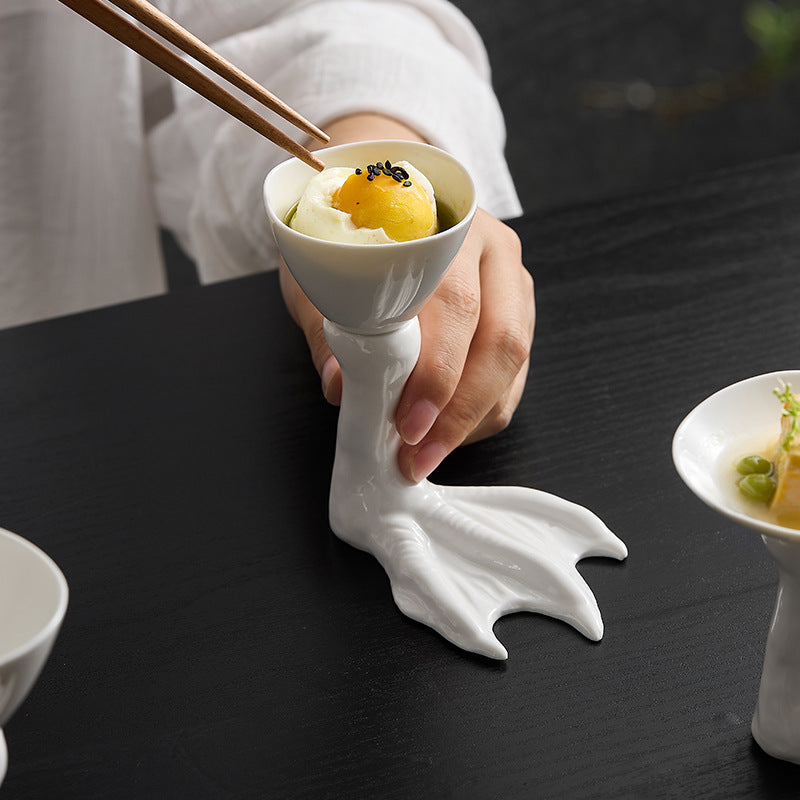 Creative Goose Foot Ceramic Plate - Crisp Habitat